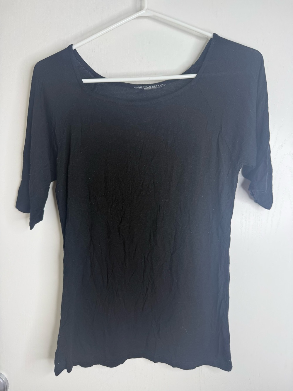 🔥2 for $10🔥Women’s Black Crewneck Top by American Dream Large
